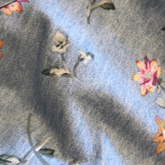 Beautiful Studio Ease Vintage floral button down denim dress - Picture 8 of 14